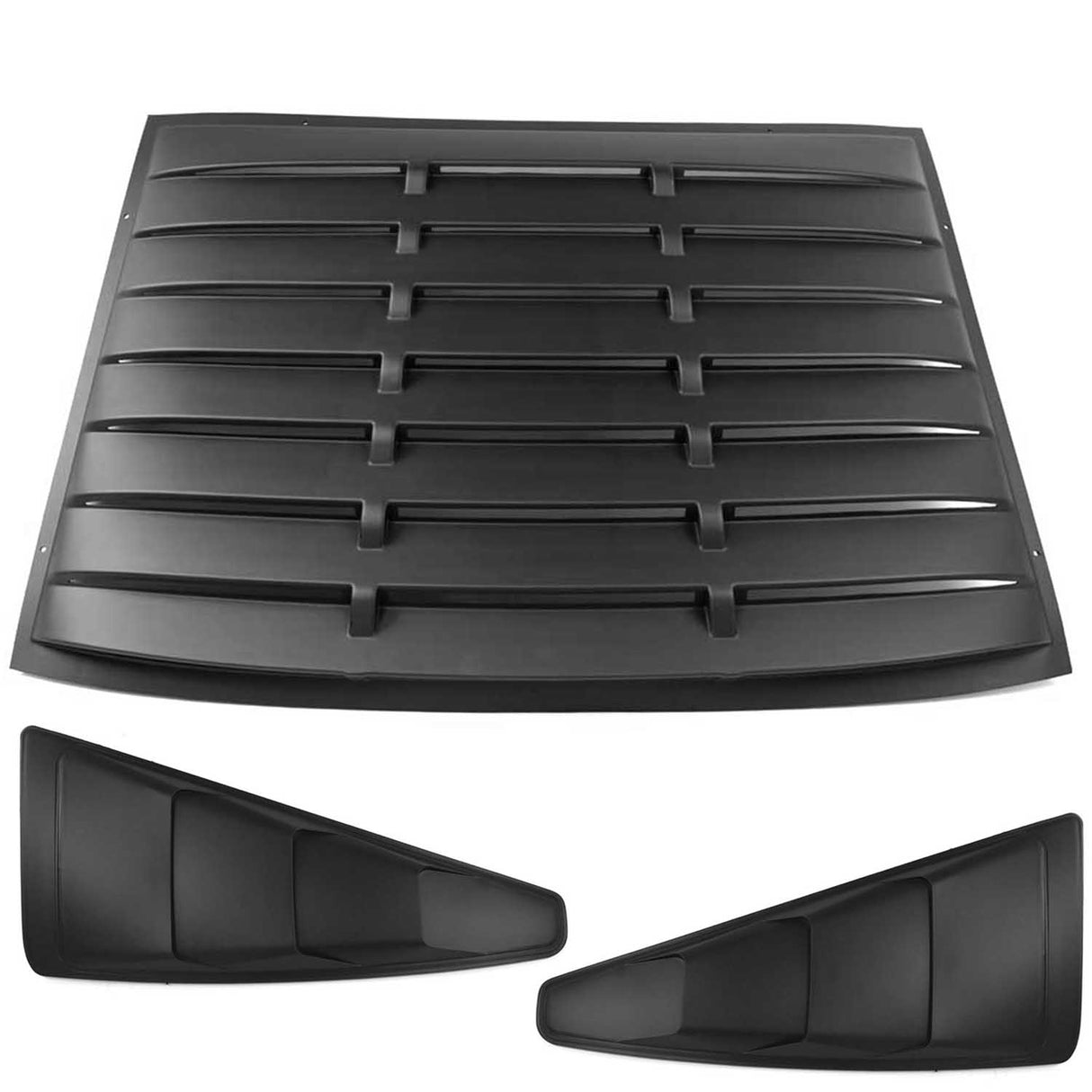 2005-2014 Ford Mustang LV Style Rear & Quarter Window Louvers - Vicrez