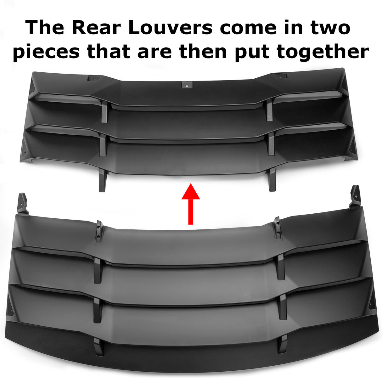 2011-2023 Dodge Charger LV Style Rear Window Louvers - Vicrez