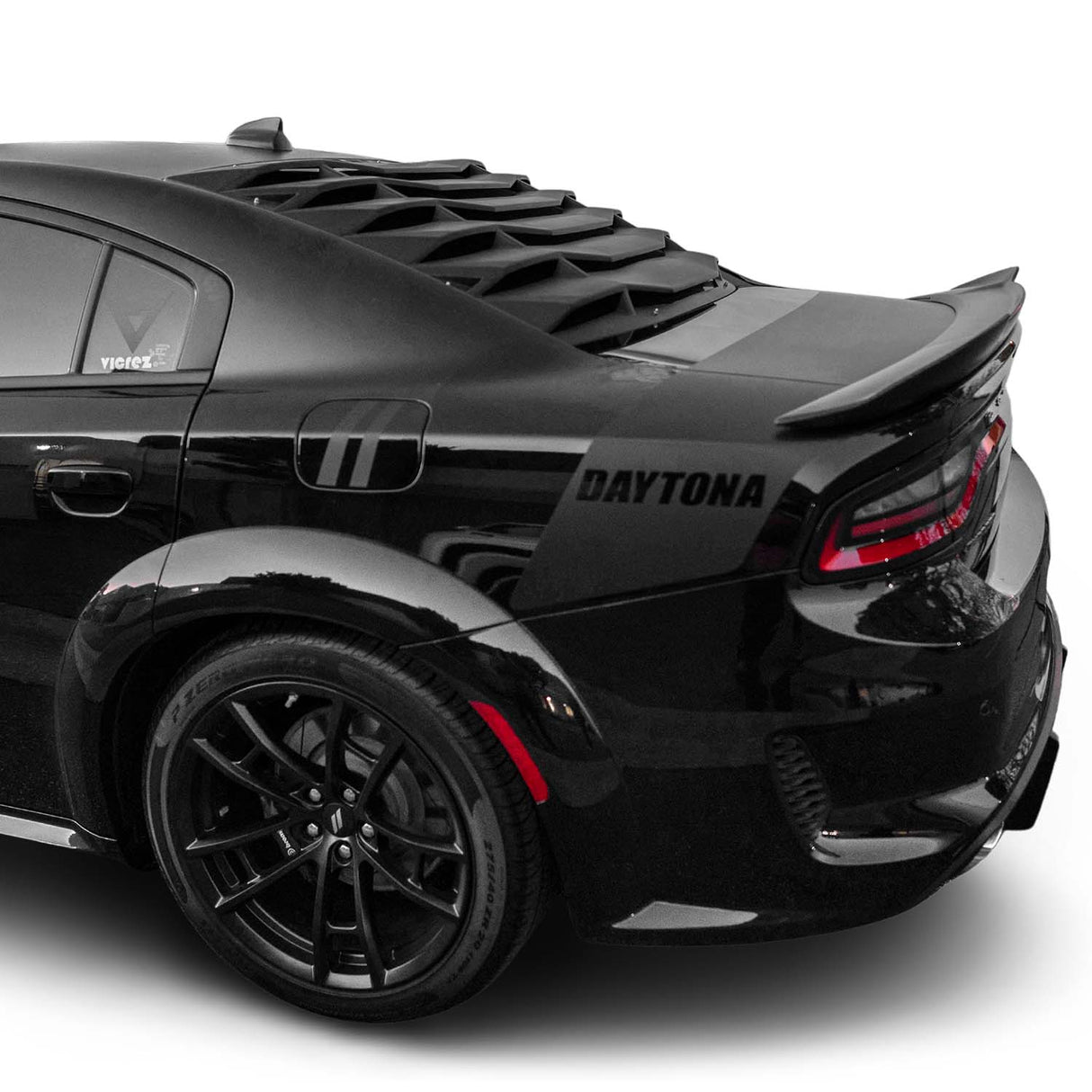 2011-2023 Dodge Charger LV Style Rear Window Louvers - Vicrez