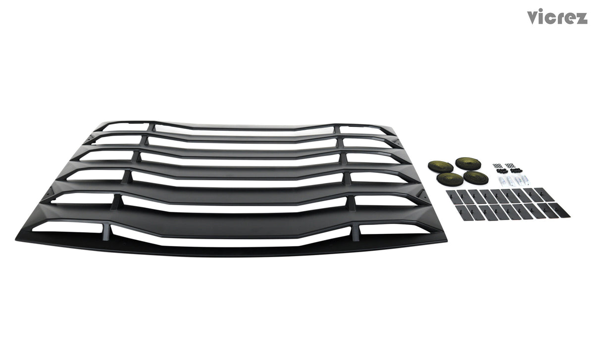 2011-2023 Dodge Charger LV Style Rear Window Louvers - Vicrez