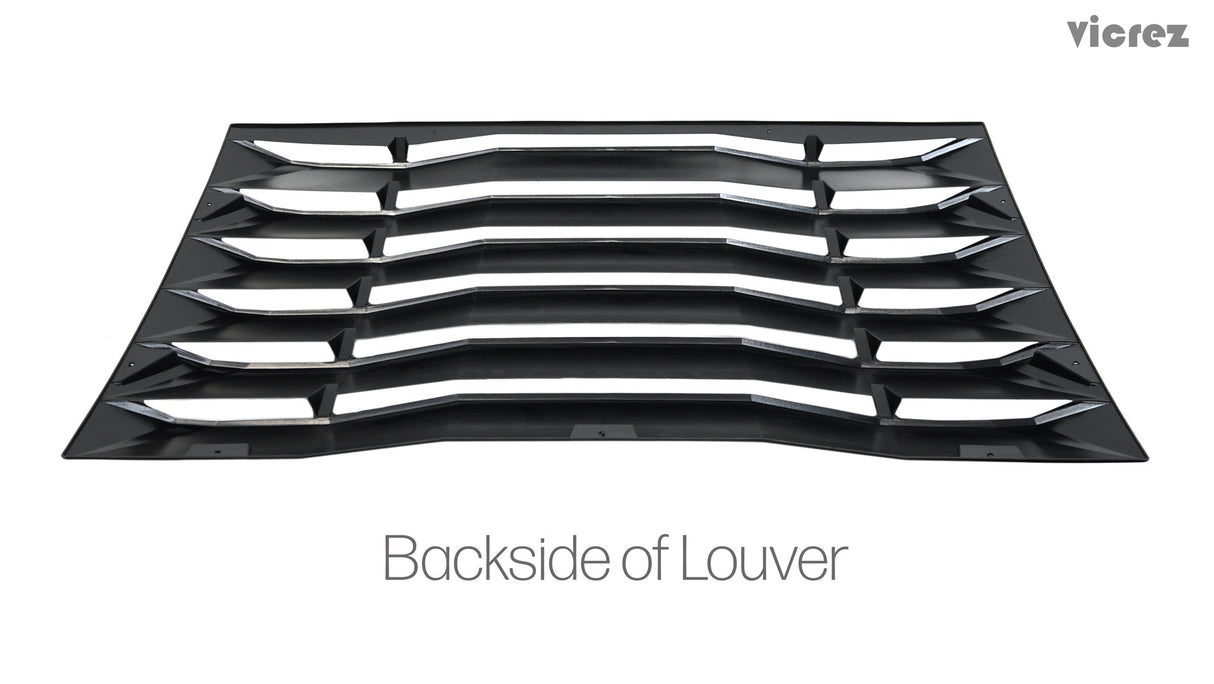 2011-2023 Dodge Charger LV Style Rear Window Louvers - Vicrez