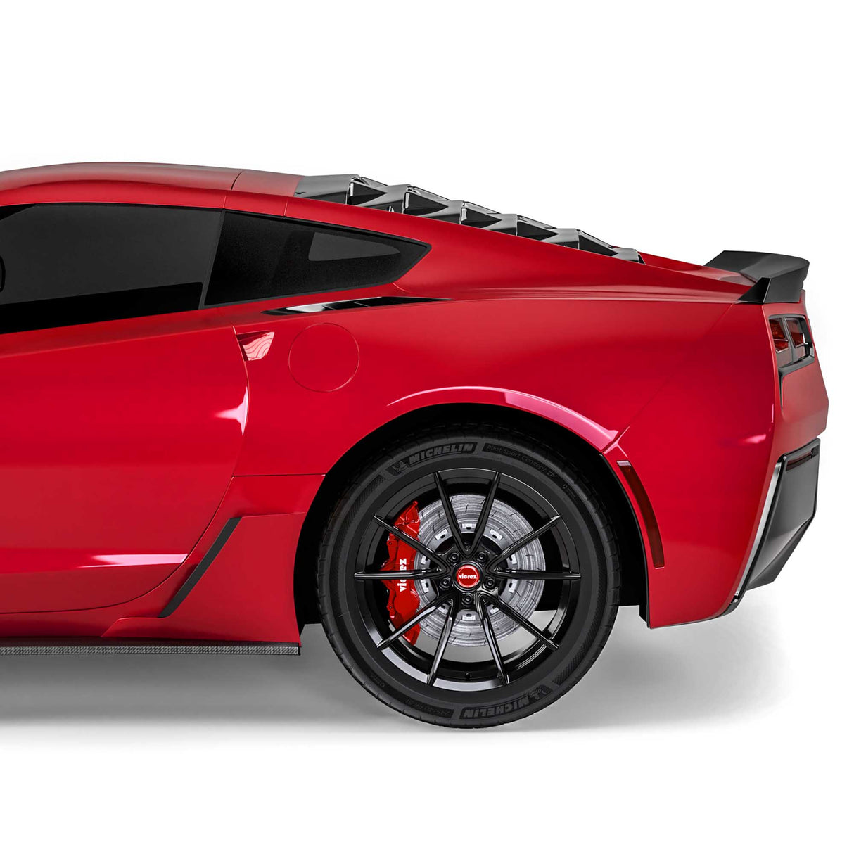 2014-2019 Chevrolet Corvette C7 LV Style Rear Window Louvers - Vicrez