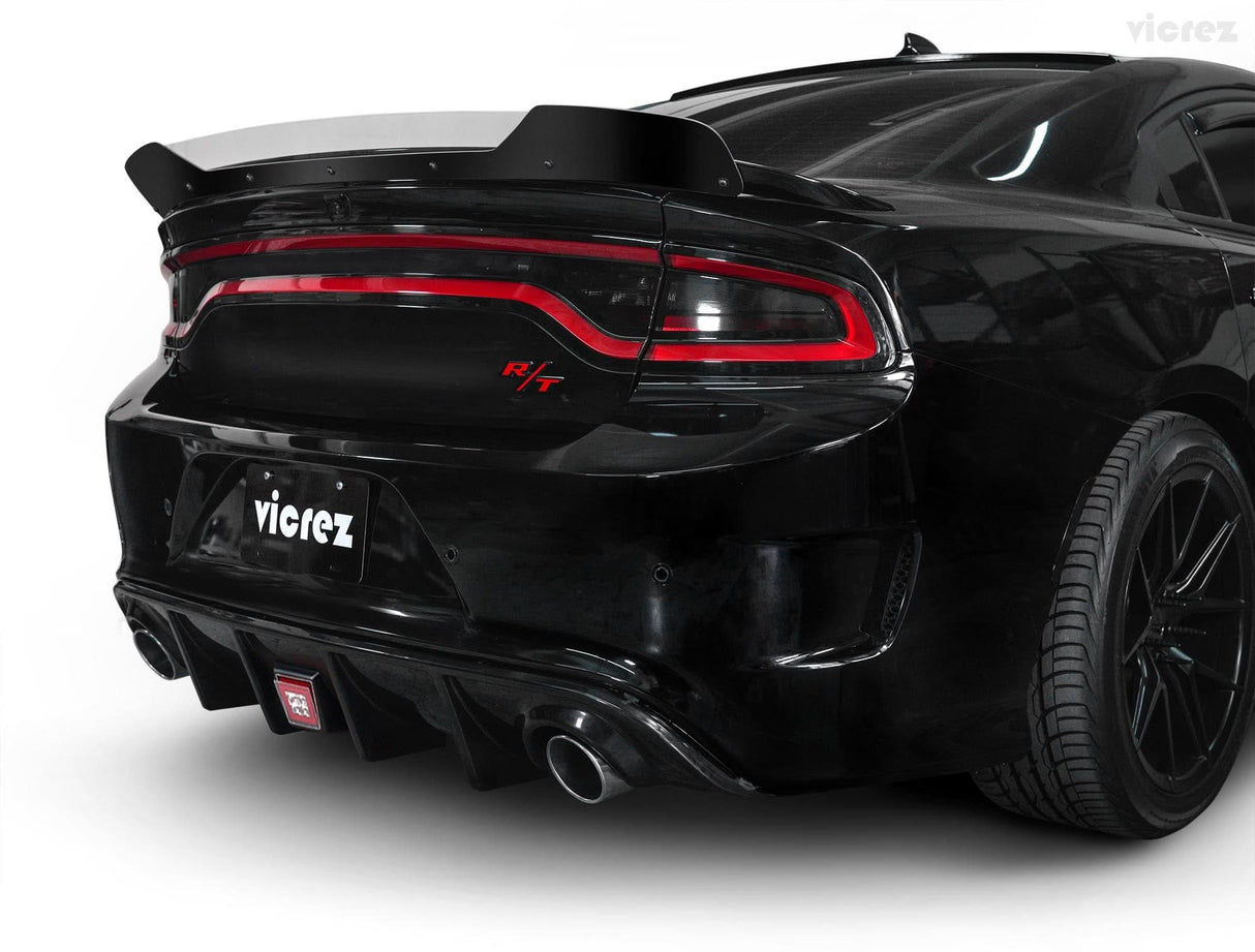 Vicrez LVZ Style Rear Diffuser | Dodge Charger R/T, SRT 392, Hellcat 2015-2023