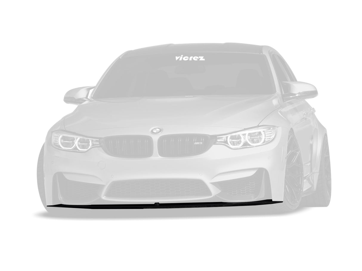 2014-2019 BMW M3/M4 M Style Front Bumper Lip Chin Spoiler - Vicrez