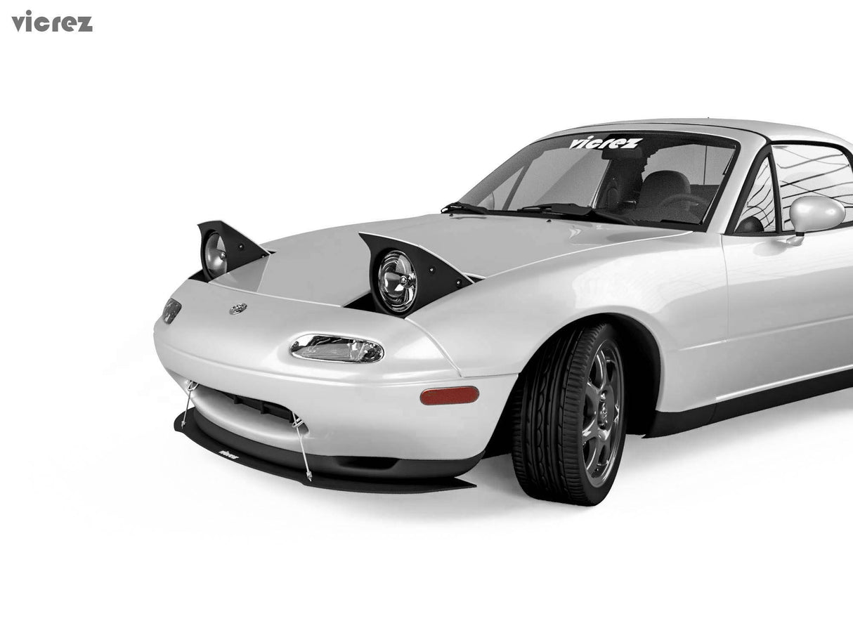 1990-1997 Mazda Miata VZ3 Style Front Bumper Splitter - Vicrez