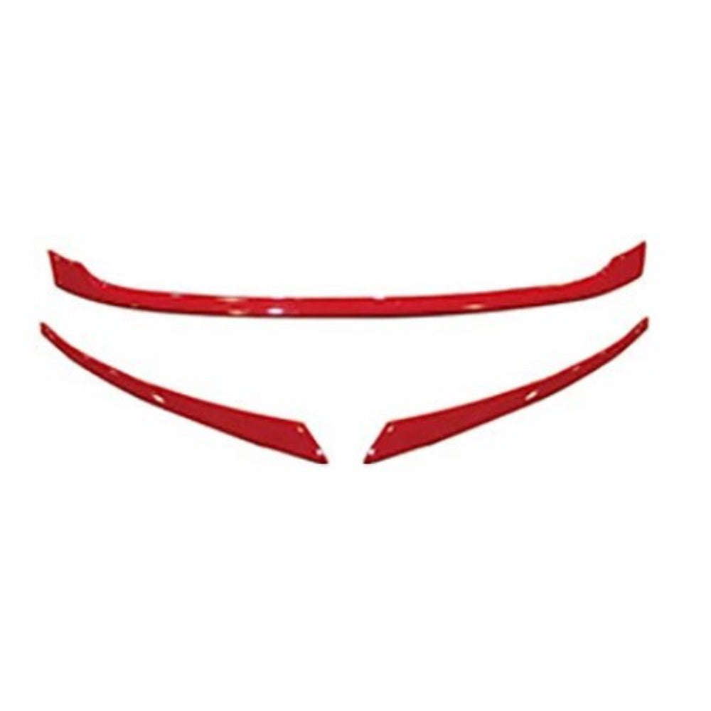 2016-2021 Honda Civic Modulo Style Grille Red Trims - Vicrez