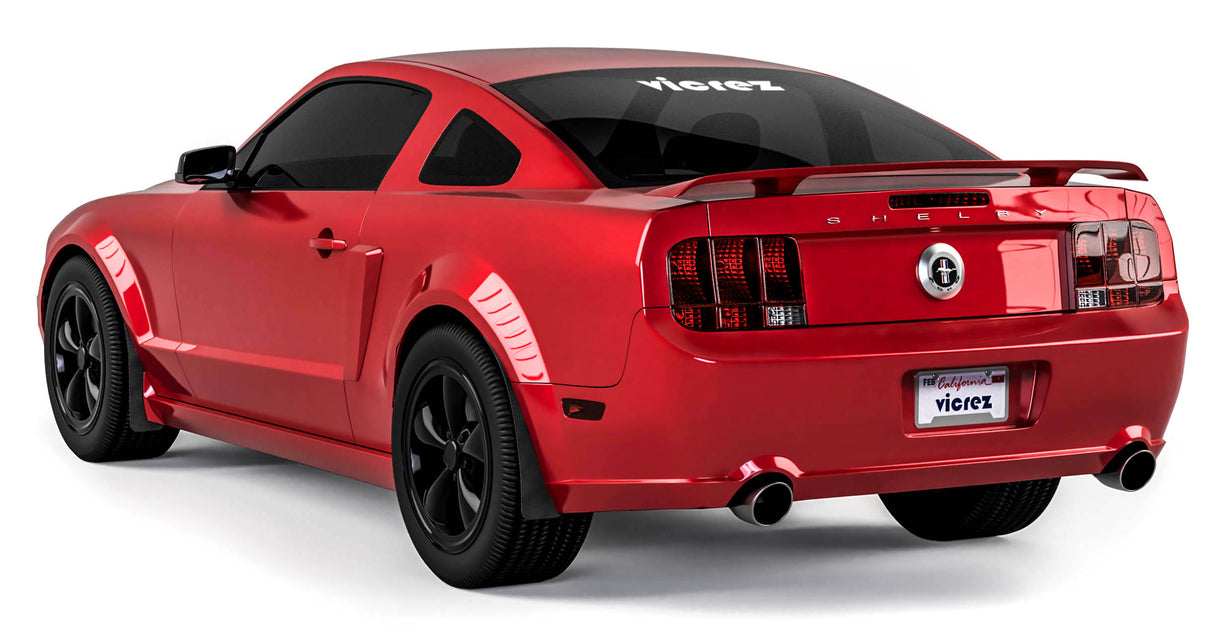 2005-2009 Ford Mustang Mud Flaps Front and Rear - Vicrez