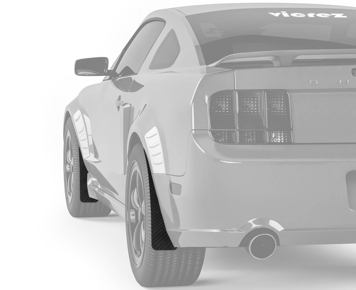 2005-2009 Ford Mustang Mud Flaps Front and Rear - Vicrez