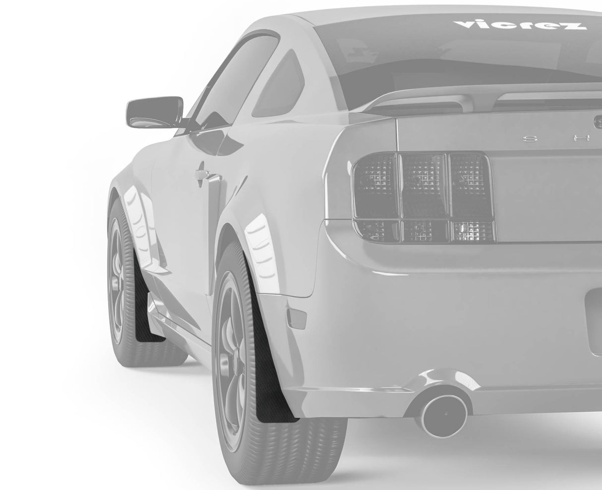 2005-2009 Ford Mustang Mud Flaps Front and Rear - Vicrez