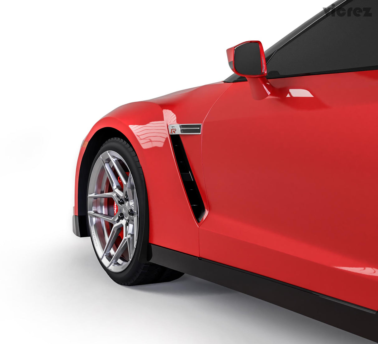 2007-2019 Nissan GTR R35 Front Mud Flaps - Vicrez