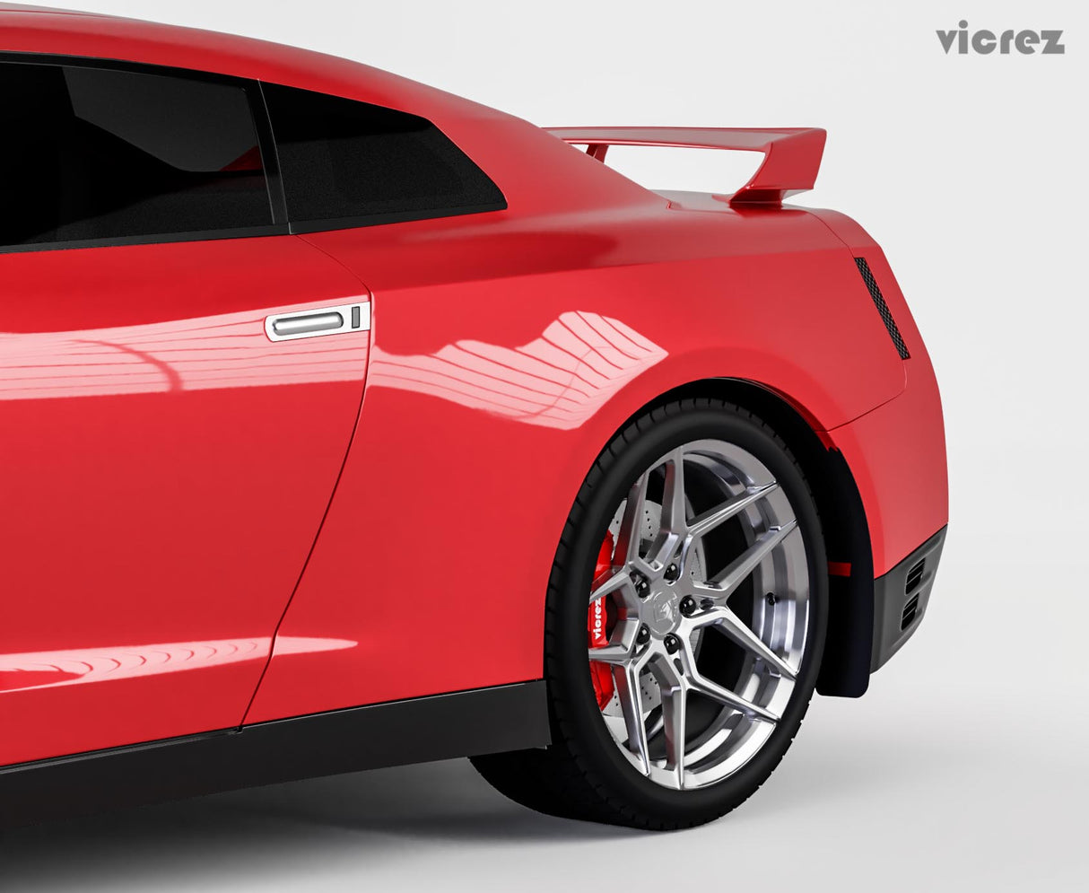 2007-2019 Nissan GTR R35 Rear Mud Flaps - Vicrez