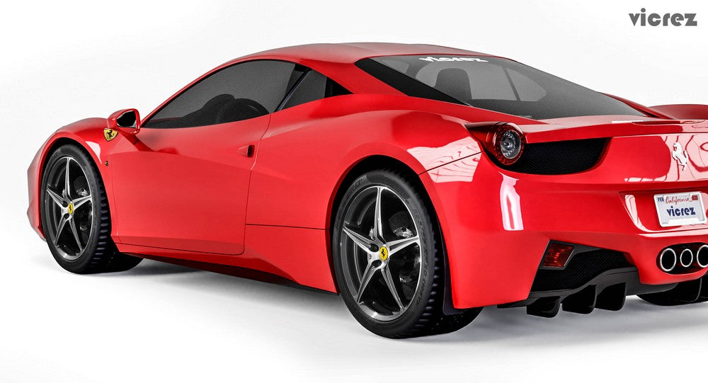 2009-2015 Ferrari 458 Rear Mud Flaps - Vicrez