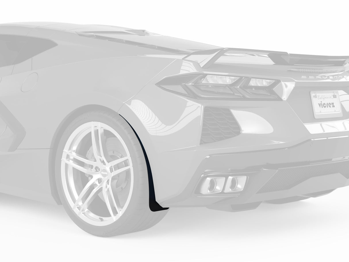2020-2026 Chevrolet Corvette C8 Rear Mud Flaps - Vicrez