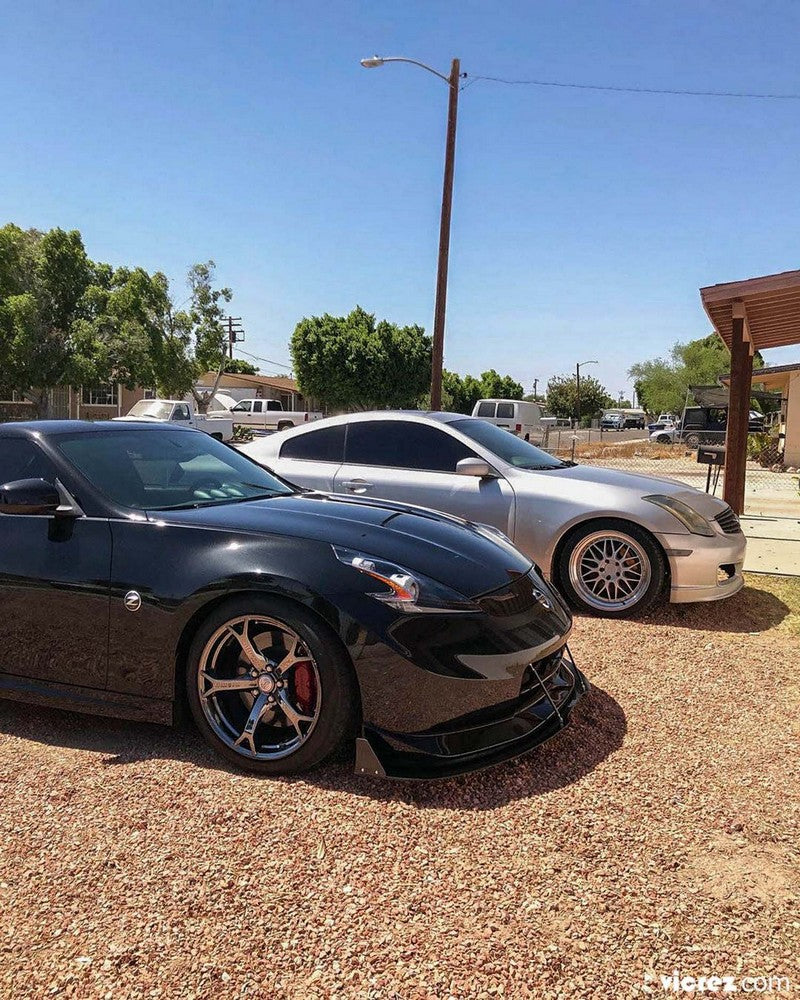 2003-2018 Nissan 350Z/370Z N3R/V3R Style Front Bumper Lip Splitter - Vicrez