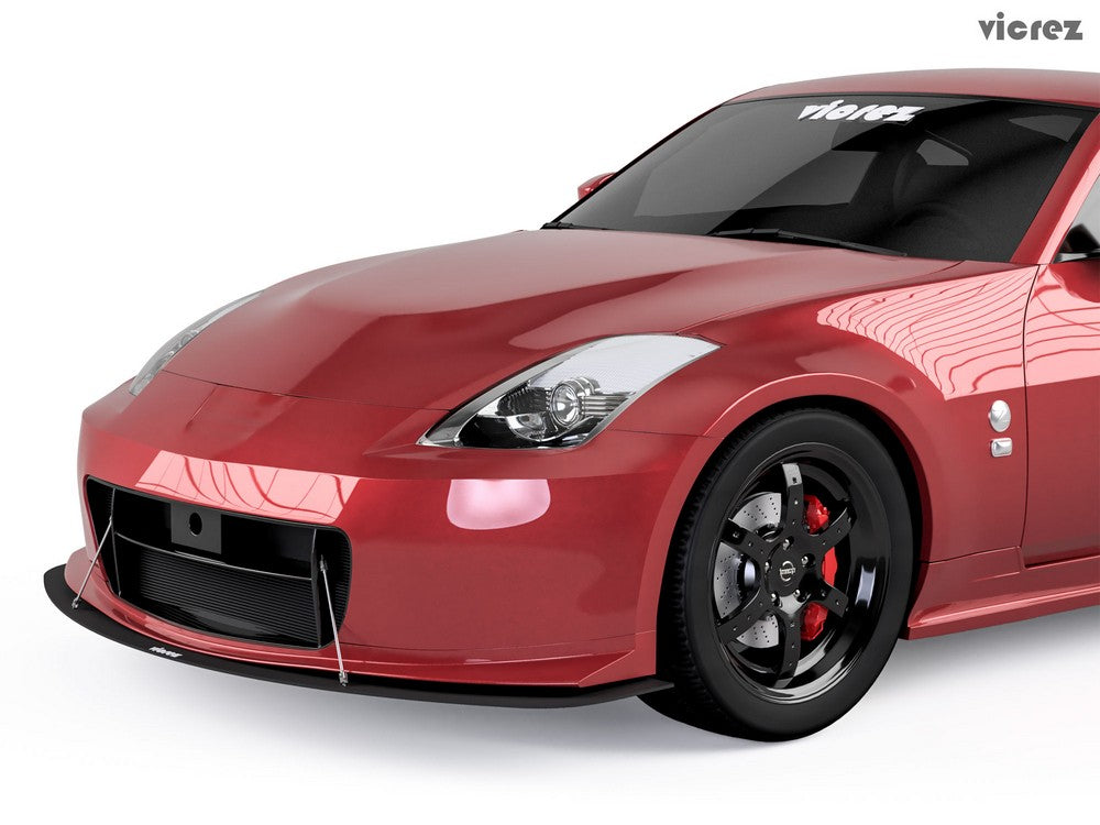 2003-2008 Nissan 350Z Nismo V2 Style Front Bumper Lip Splitter - Vicrez