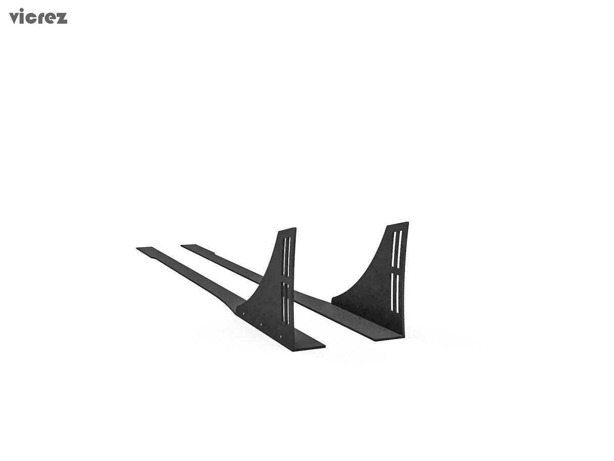 2003-2008 Nissan 350Z Vulcano Pro Style Side Skirt Splitters - Vicrez