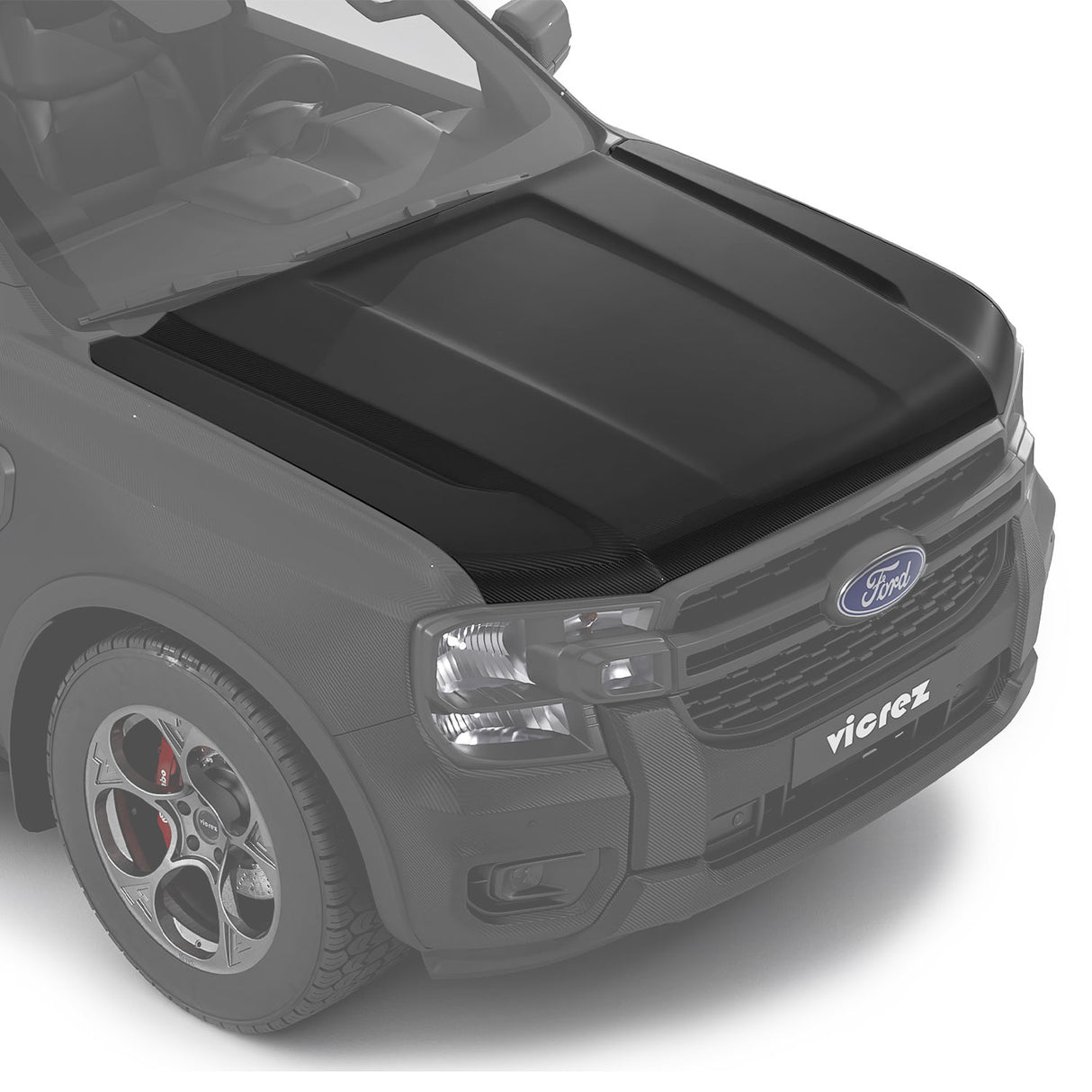 2012-2015 Ford Ranger OE Style Replacement Hood - Vicrez