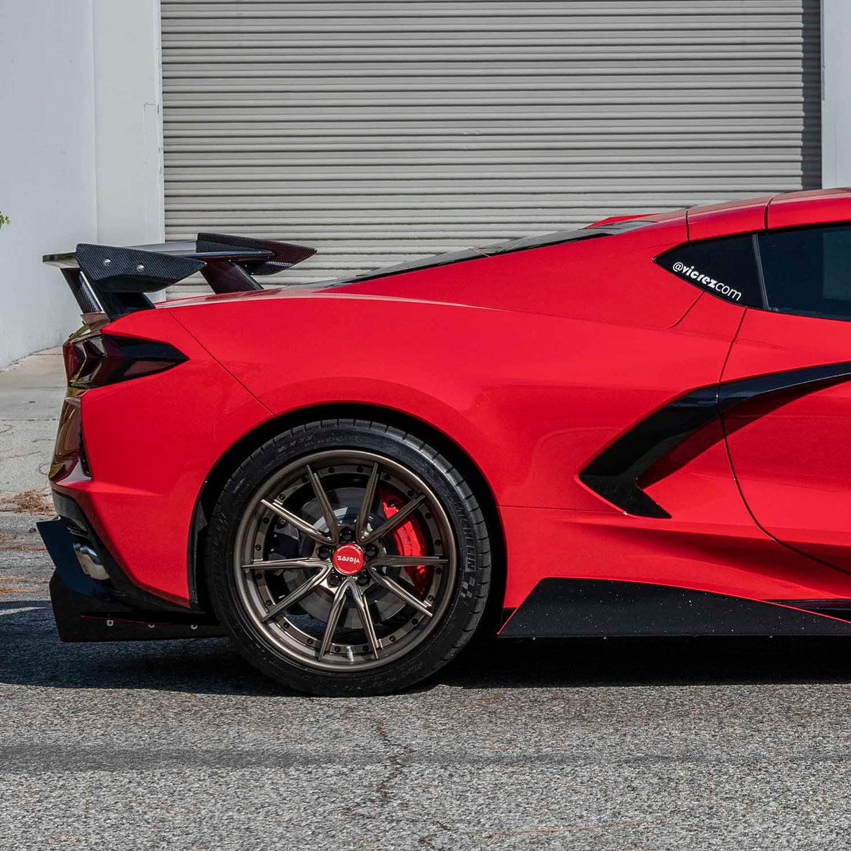 2020-2026 Chevrolet Corvette C8 High Wing Style Rear Spoiler - Vicrez Carbon Fiber