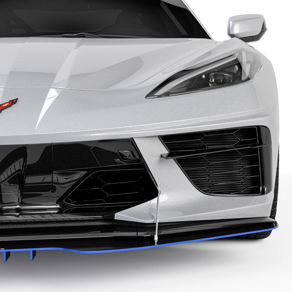 2020-2026 Chevrolet Corvette C8 R1 Style Front Bumper Lip Splitter - Vicrez