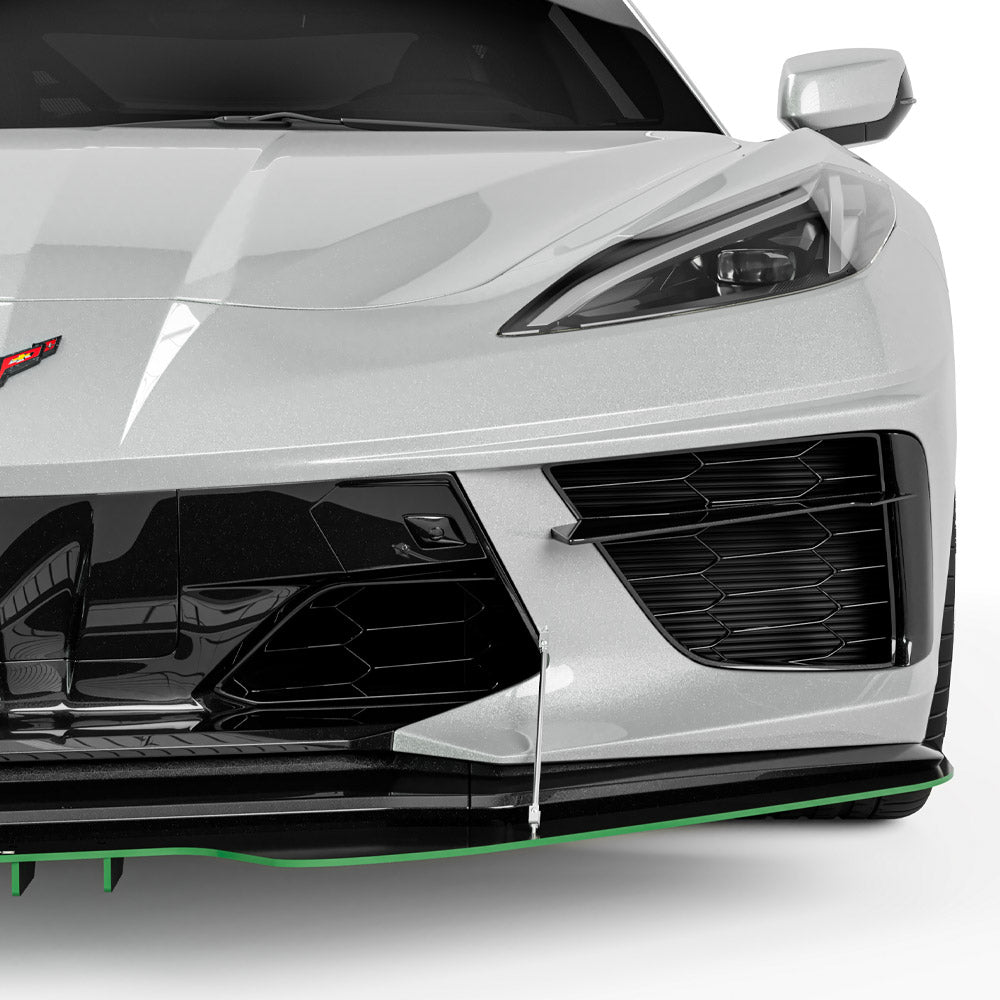 2020-2026 Chevrolet Corvette C8 R1 Style Front Bumper Lip Splitter - Vicrez
