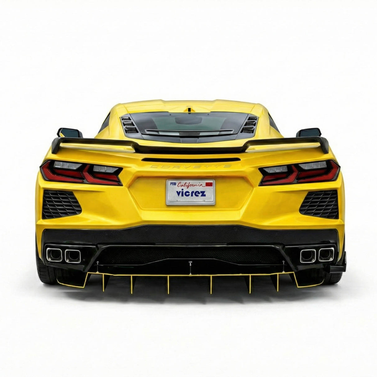 2020-2026 Chevrolet Corvette C8 R1 Style Rear Diffuser - Vicrez