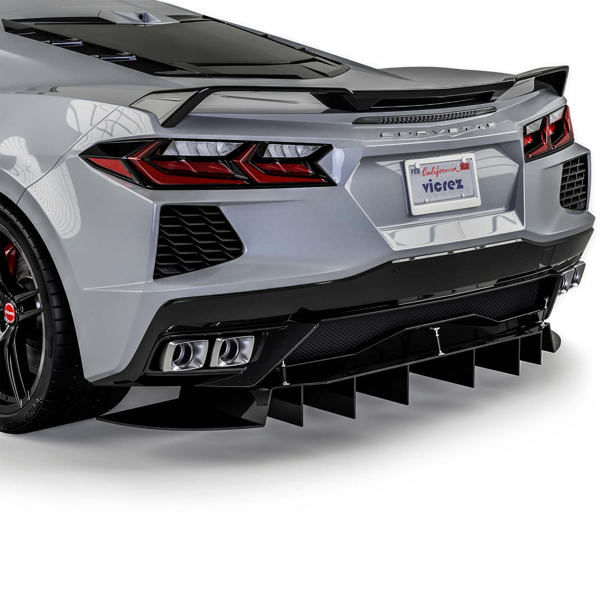 2020-2026 Chevrolet Corvette C8 R1 Style Rear Diffuser - Vicrez