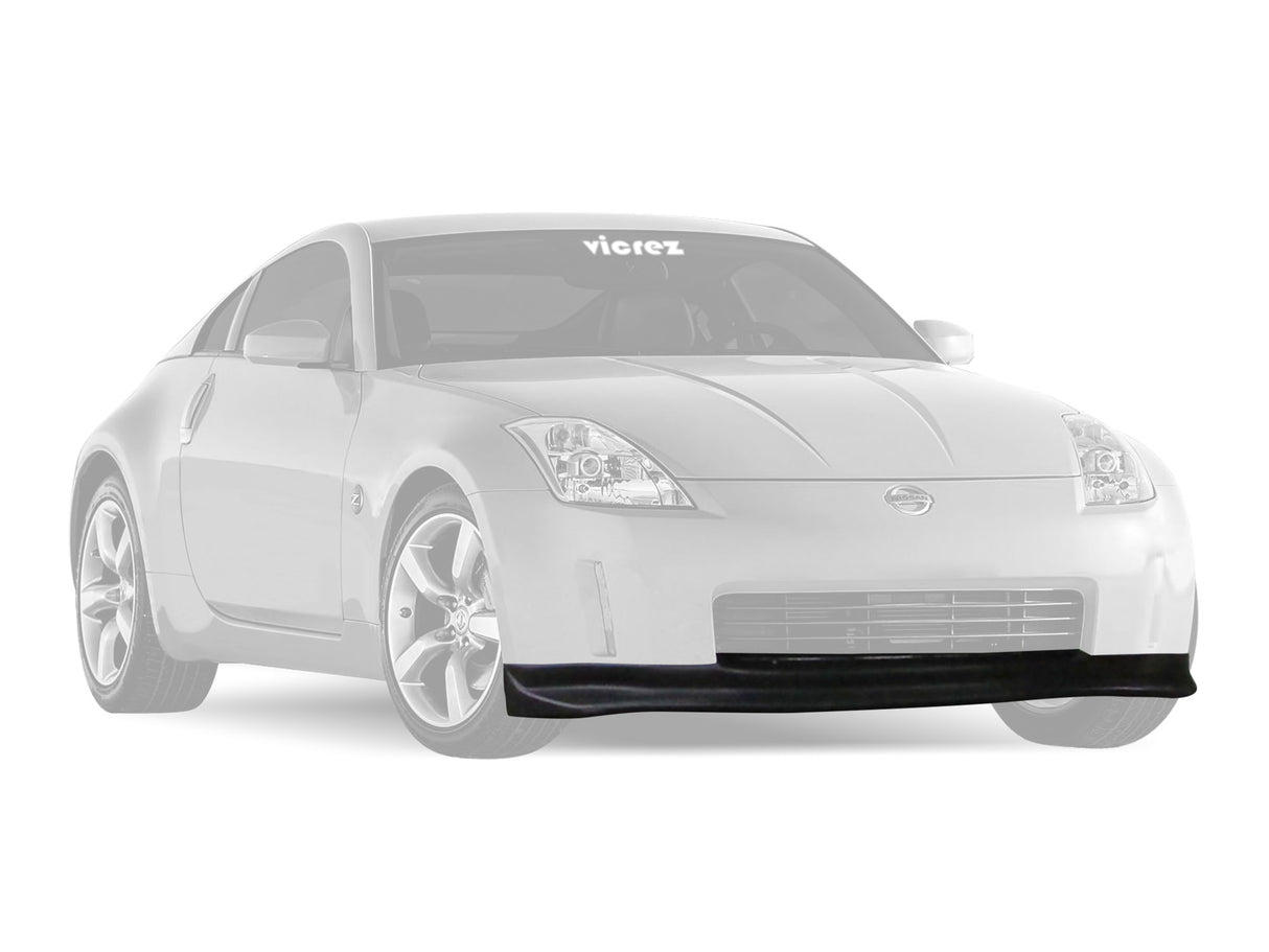 2003-2005 Nissan 350Z R1 Style Front Bumper Lip Chin Spoiler - Vicrez