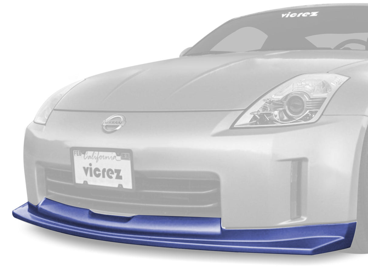 2006-2009 Nissan 350Z R1 Style Front Bumper Lip Chin Spoiler - Vicrez