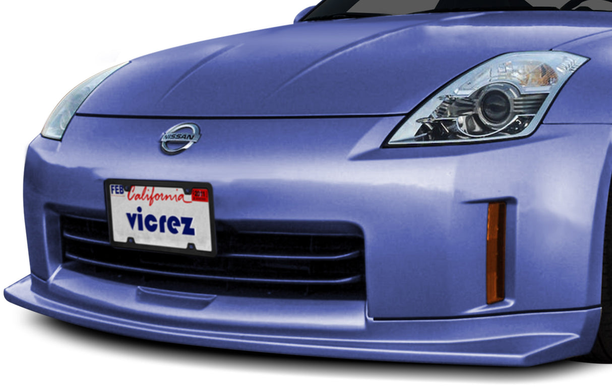 2006-2009 Nissan 350Z R1 Style Front Bumper Lip Chin Spoiler - Vicrez