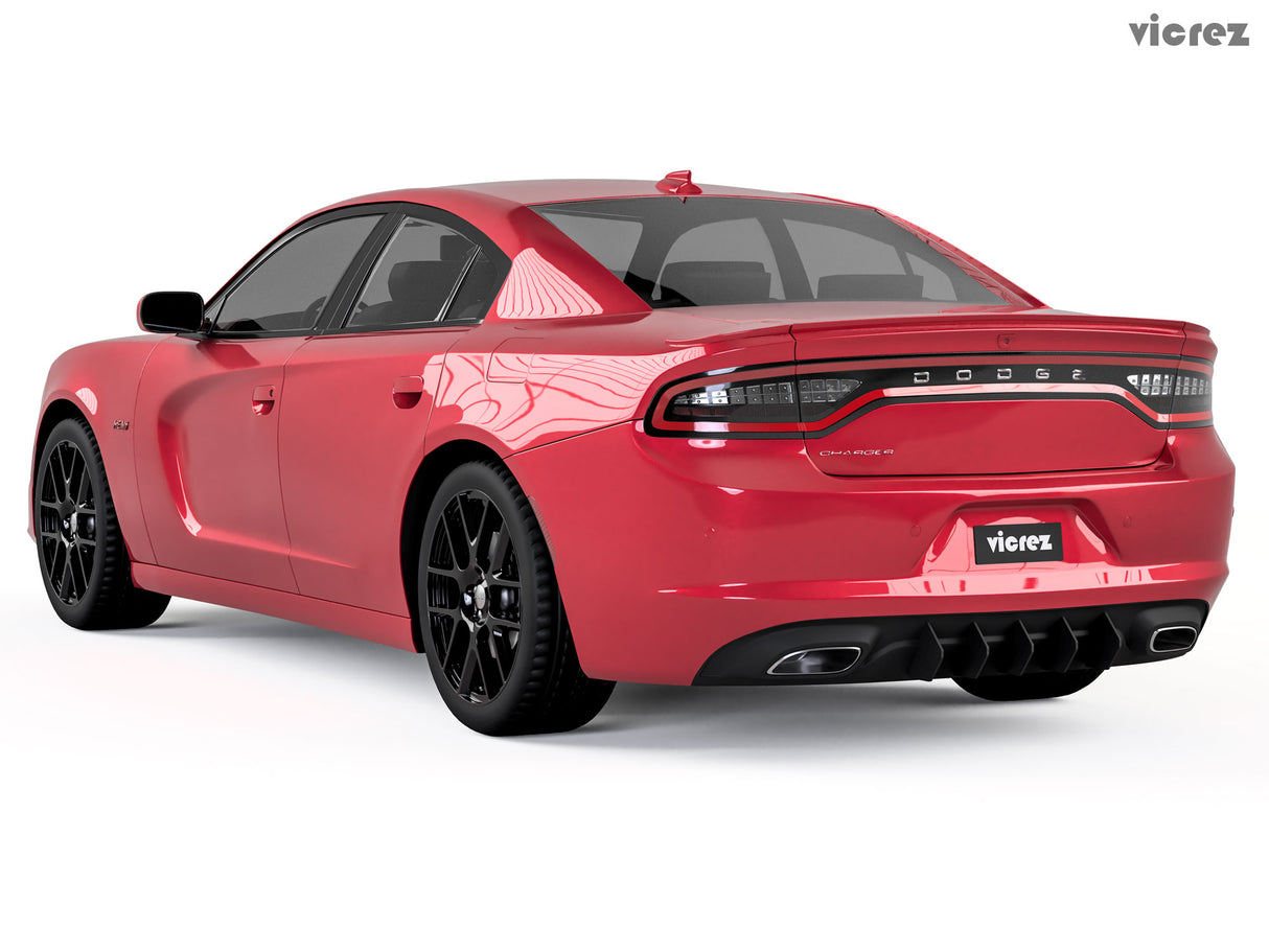 2015-2023 Dodge Charger LV Style Rear Diffuser Add-on - Vicrez