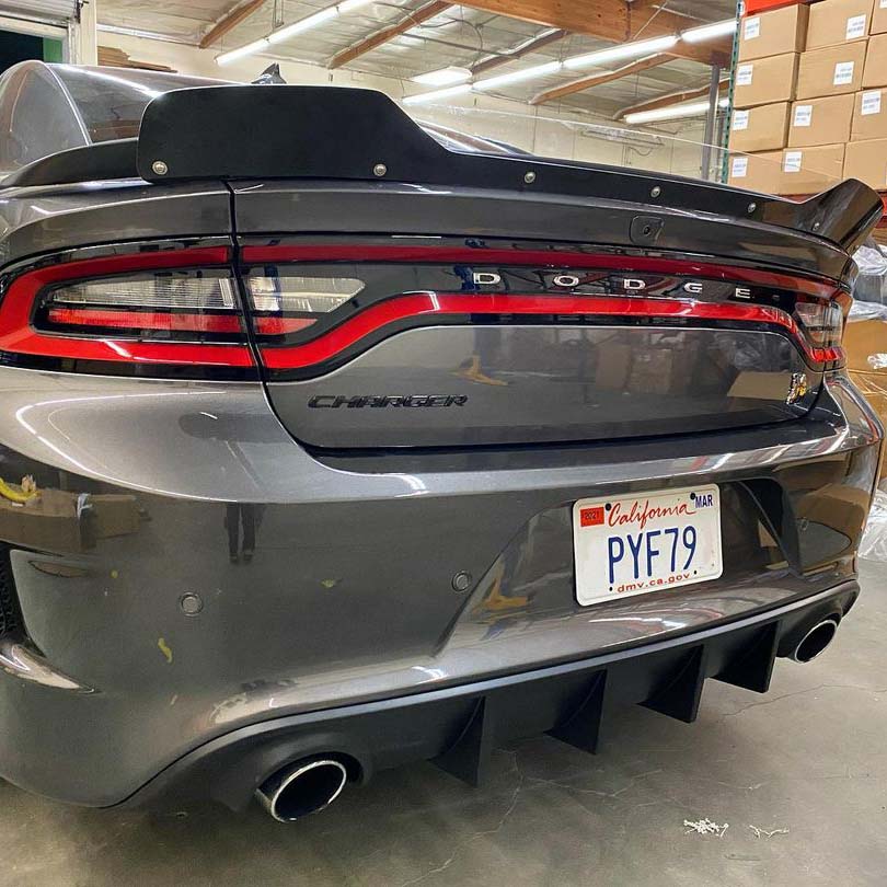 2011-2023 Dodge Charger SRT Style Rear Spoiler + Wicker Bill - Vicrez