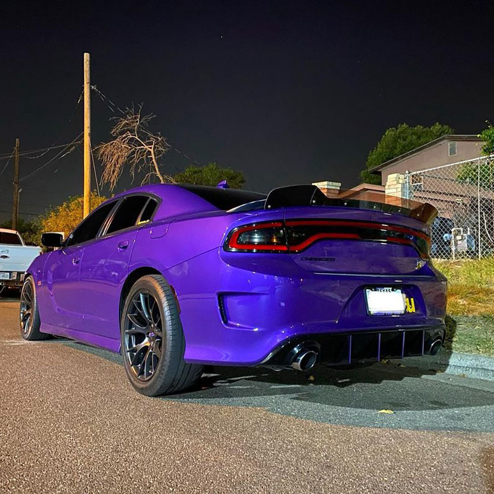 2011-2023 Dodge Charger SRT Style Rear Spoiler + Wicker Bill - Vicrez