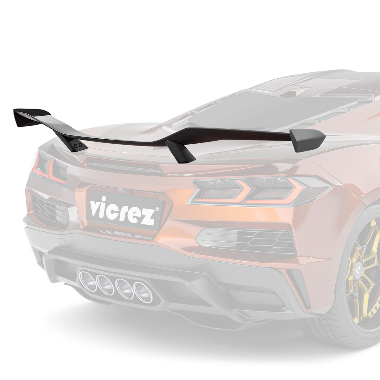 2020-2026 Corvette C8 Stingray Z06 Style Rear Spoiler Wing - Vicrez