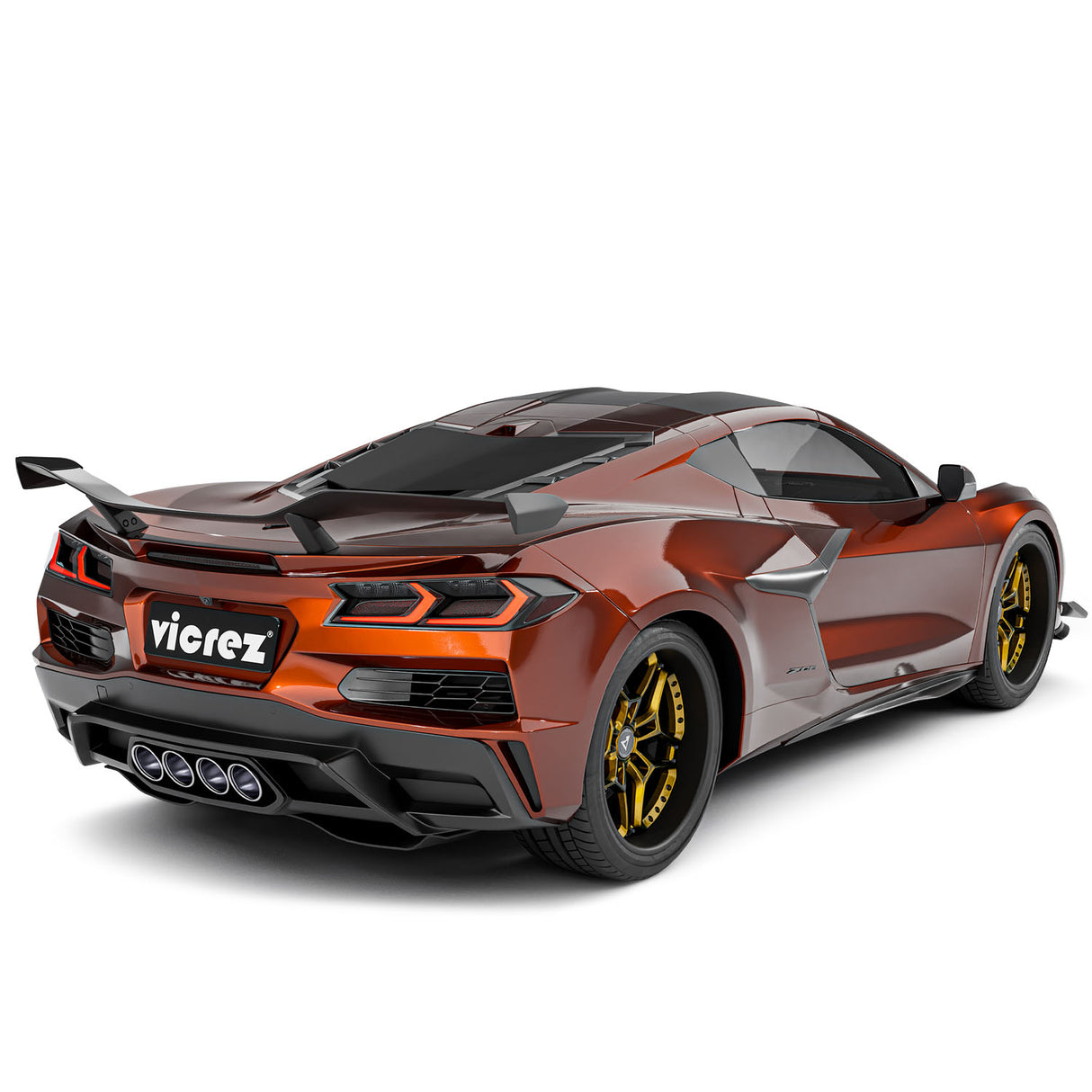 2020-2026 Corvette C8 Stingray Z06 Style Rear Spoiler Wing - Vicrez