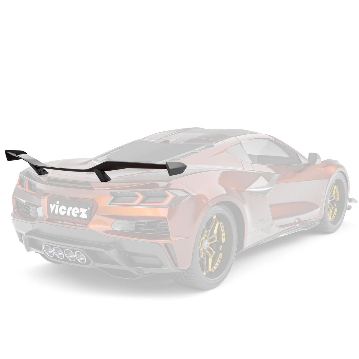 2020-2026 Corvette C8 Stingray Z06 Style Rear Spoiler Wing - Vicrez