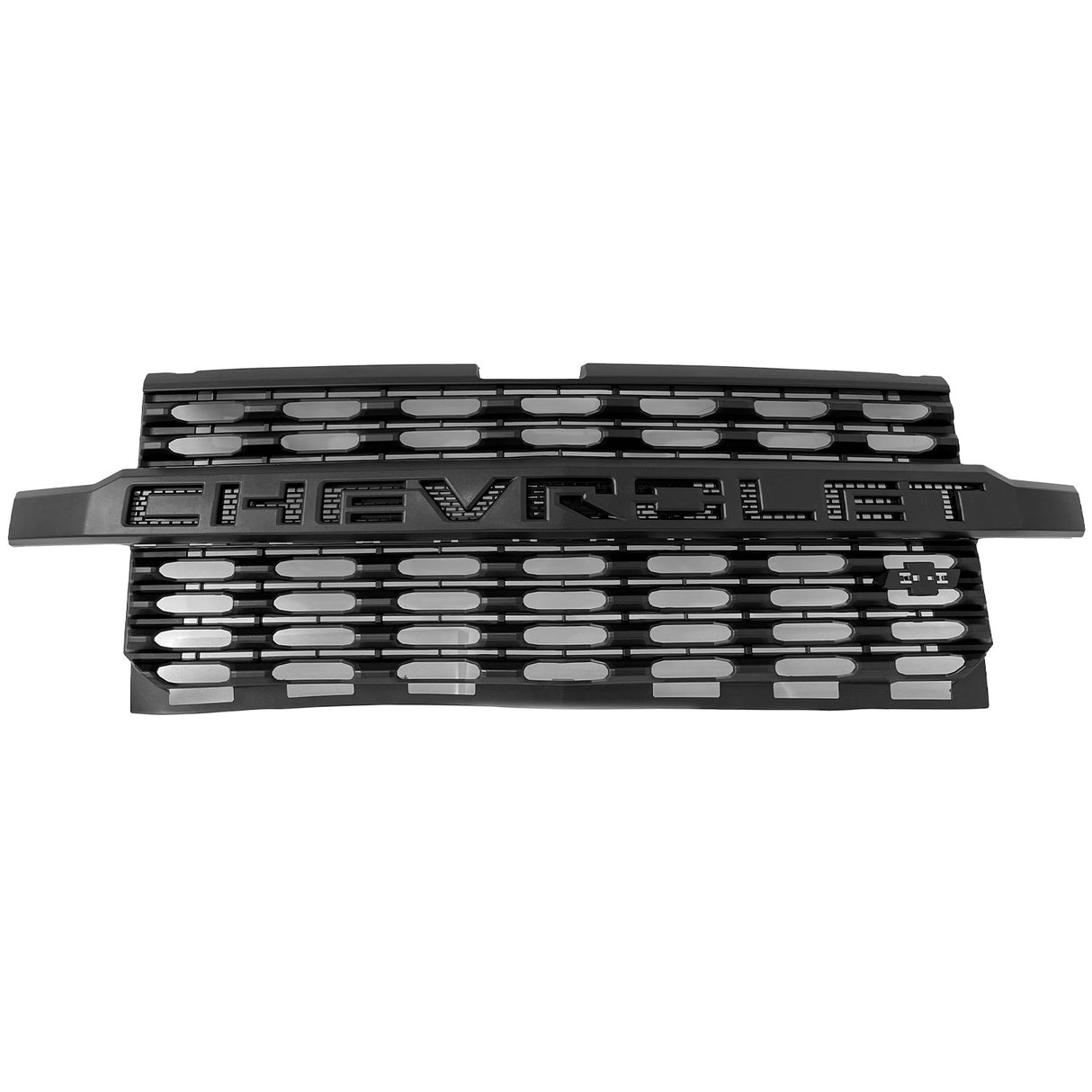 2019-2021 Chevrolet Silverado Replacement Black Front Grille - Vicrez