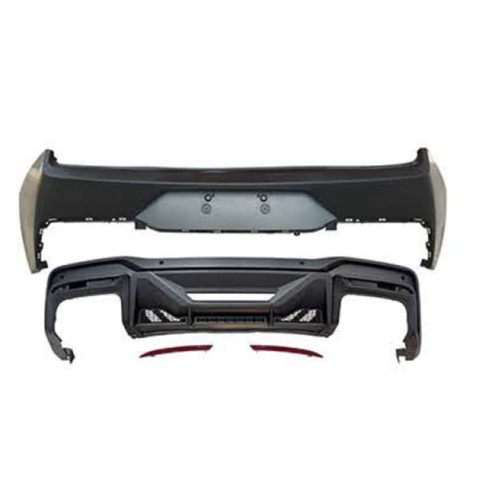 Vicrez Replacement Dark Horse Rear Bumper with Diffuser | Ford Mustang 2015-2022