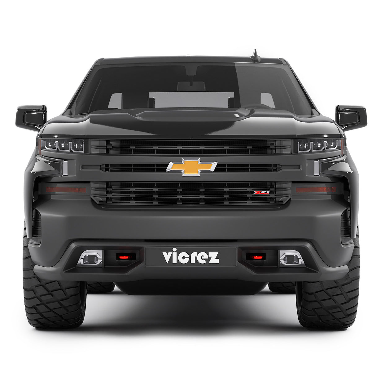 2019-2021 Chevrolet Silverado Front Bumper Outer Filler - Vicrez