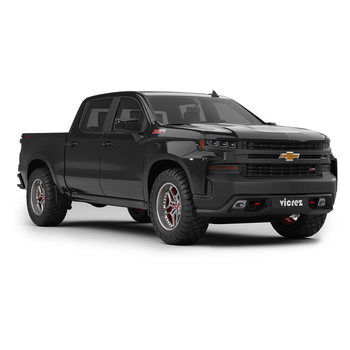 2019-2021 Chevrolet Silverado Front Bumper Outer Filler - Vicrez