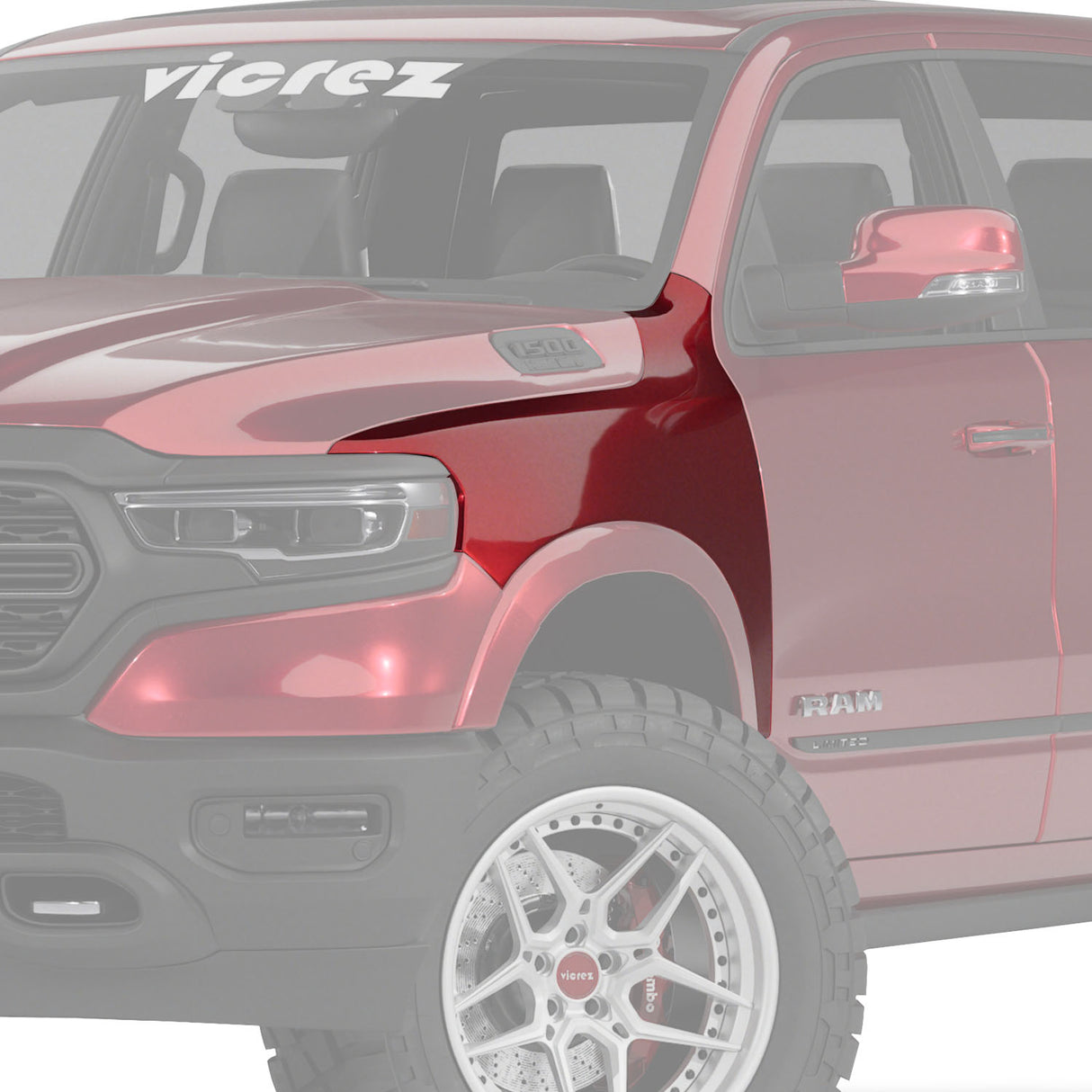 2019-2025 RAM 1500 Replacement Front Fender Left Driver Side - Vicrez