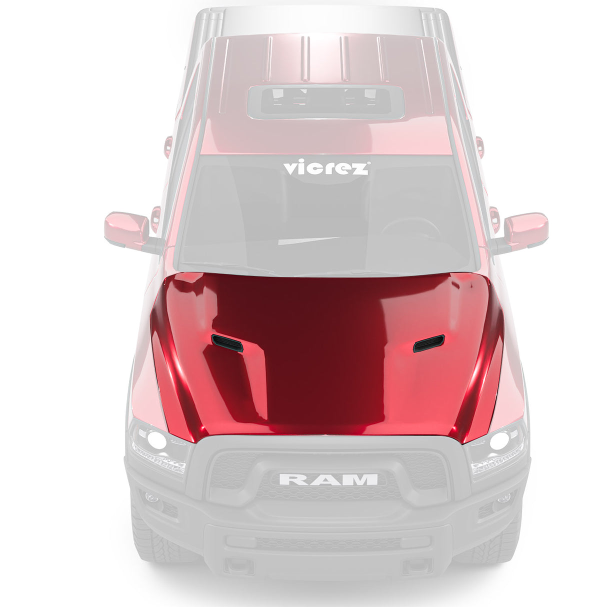 2009-2018 RAM 1500 SPORT Replacement Hood - Vicrez
