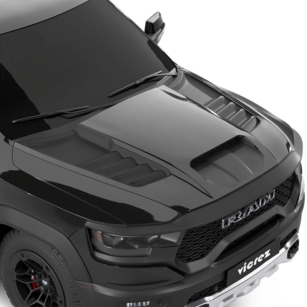 2021-2023 Dodge Ram TRX Style Hood Vent Grilles - Vicrez