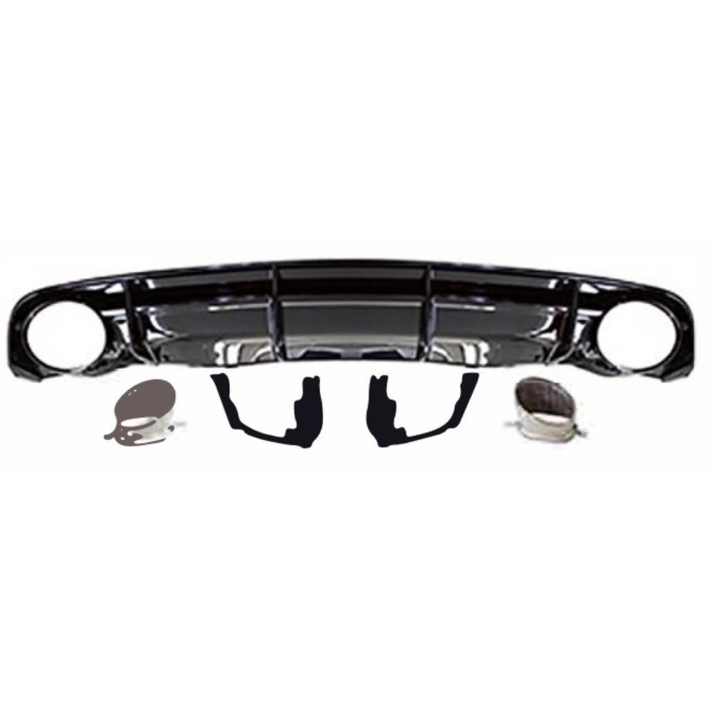 2016-2018 Audi A6 RS6 Style Rear Diffuser Tail Pipe - Vicrez