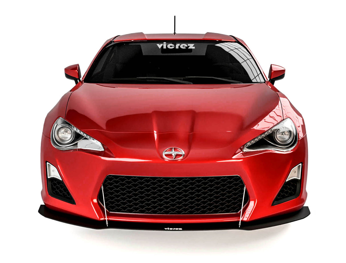 2013-2016 Subaru BRZ V3R Style Front Bumper Splitter - Vicrez