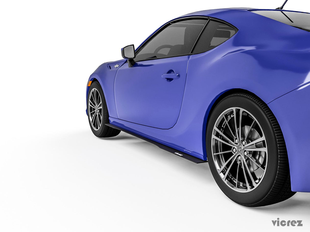 2013-2021 Subaru BRZ V3R Style Side Skirt Splitters - Vicrez