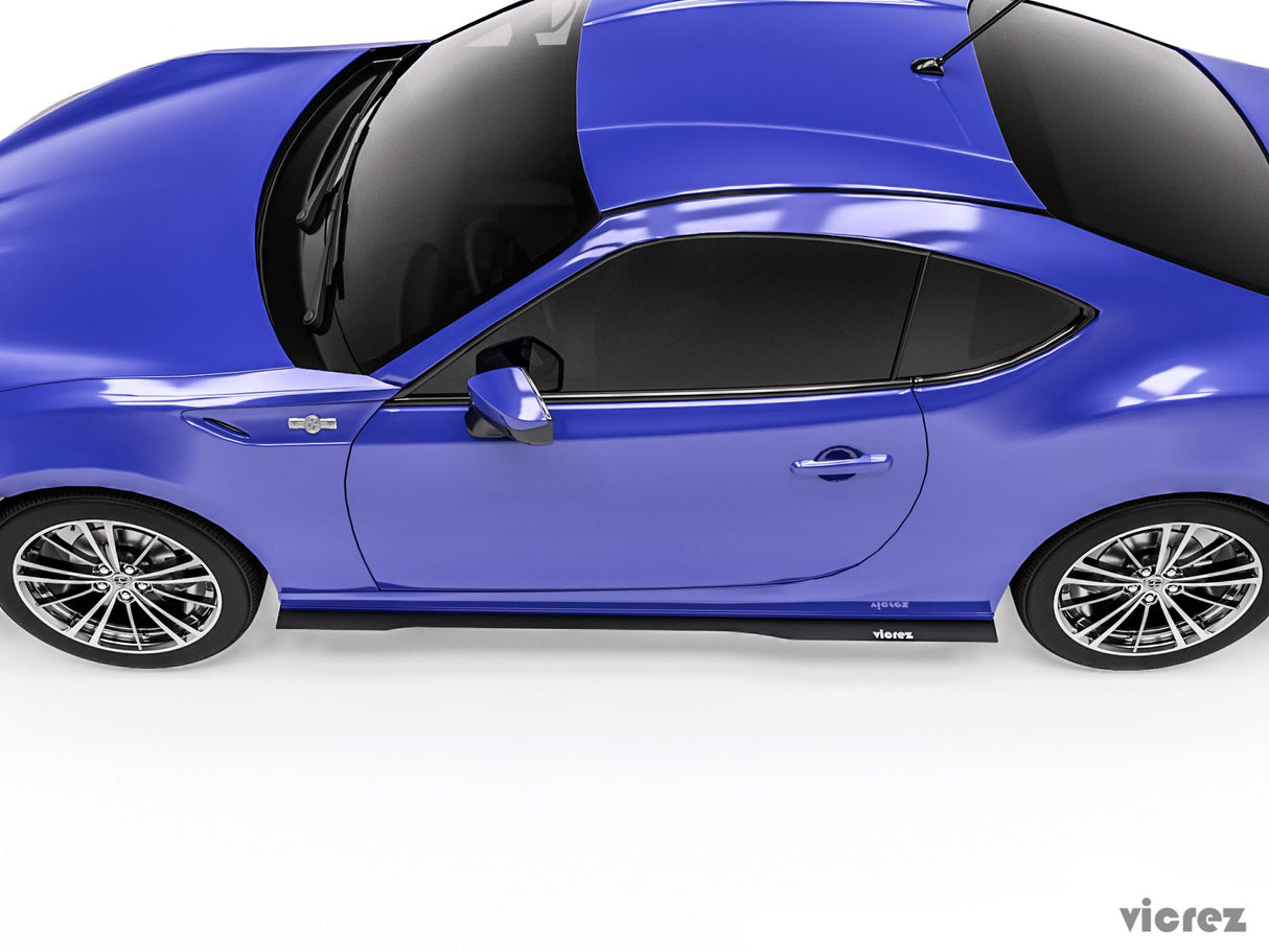 2013-2021 Subaru BRZ V3R Style Side Skirt Splitters - Vicrez