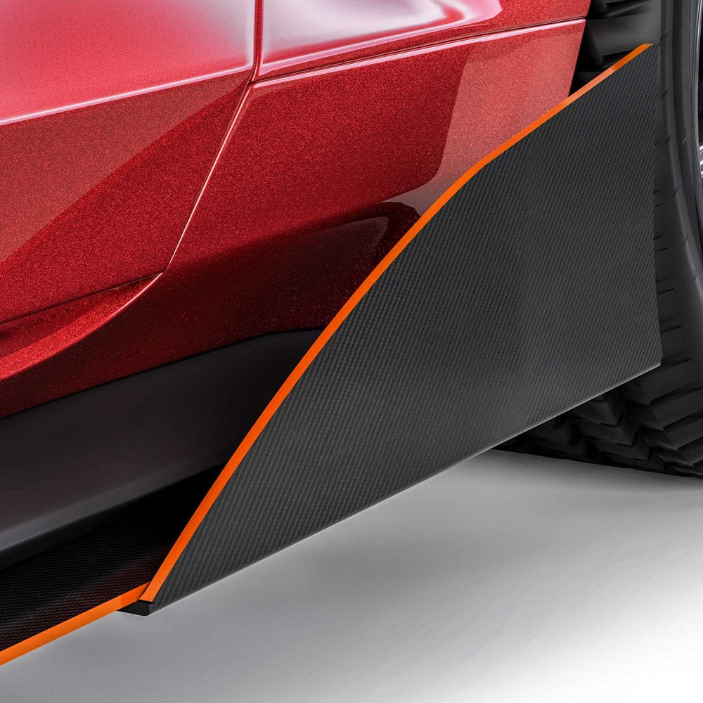 2015-2025 Ford Mustang VZR1 Style Side Skirt Splitters - Vicrez