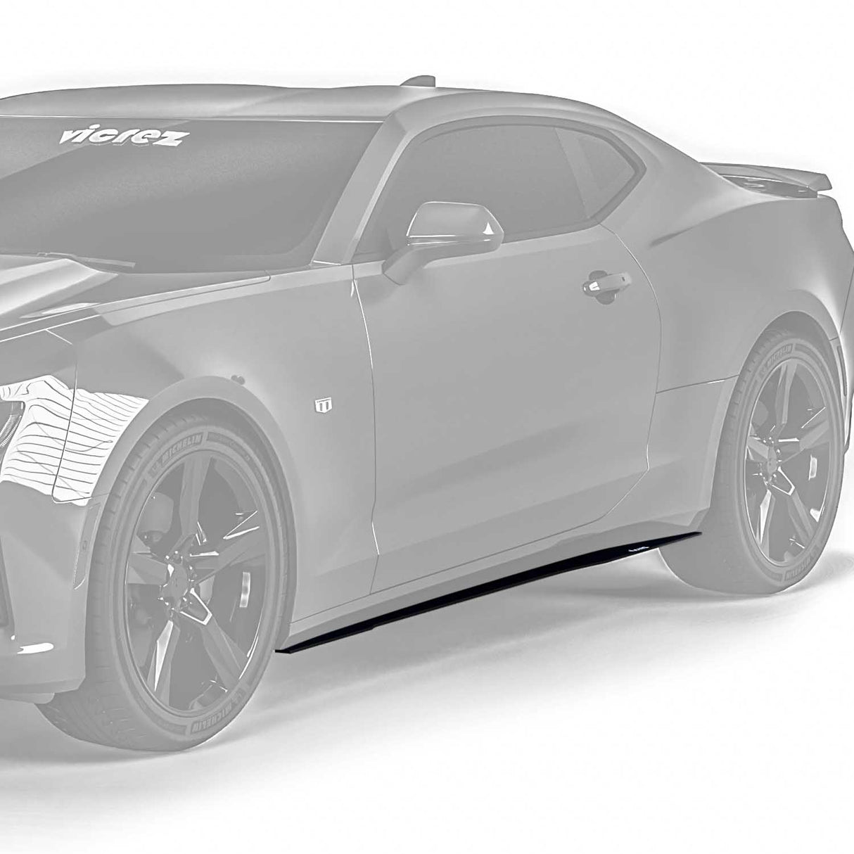2016-2024 Chevrolet Camaro V2R Style Side Skirt Splitters - Vicrez