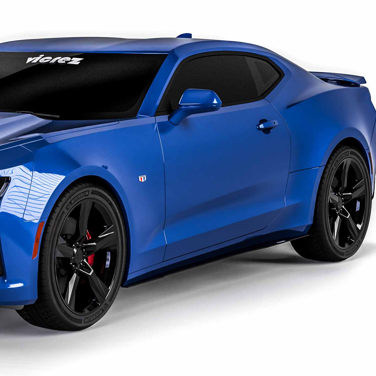 2016-2024 Chevrolet Camaro V2R Style Side Skirt Splitters - Vicrez