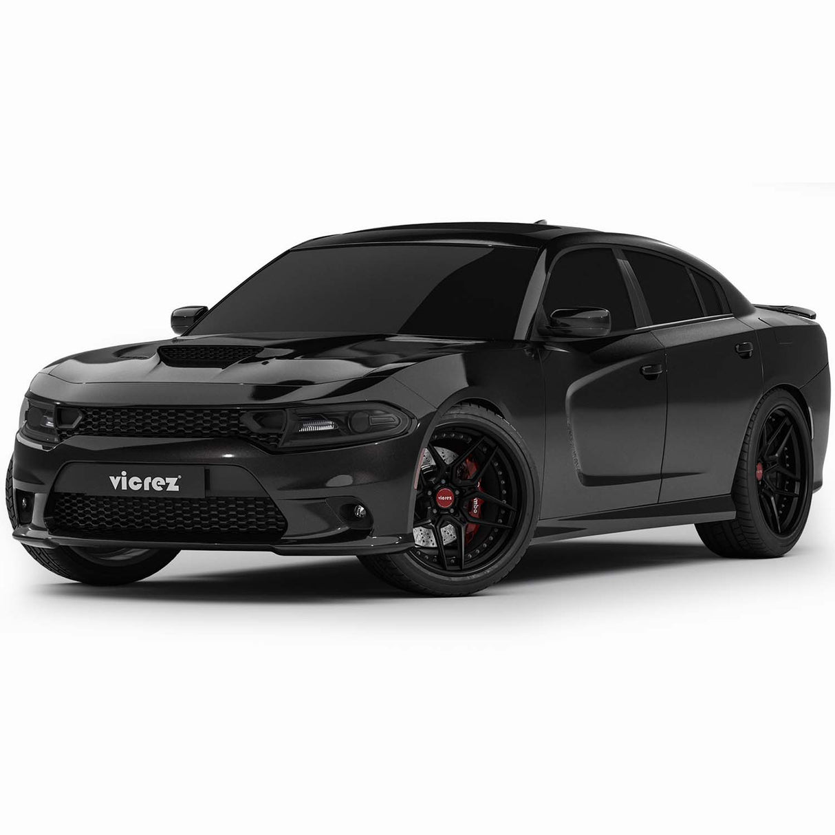 2015-2023 Dodge Charger SRT Hellcat Style Front Bumper - Vicrez